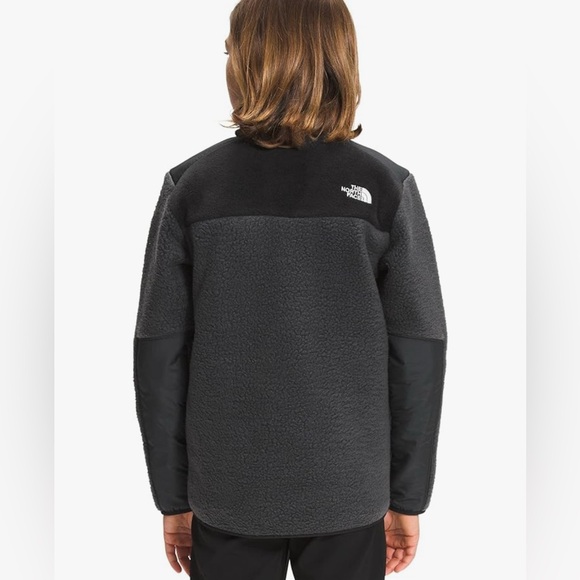 NWT THE NORTH FACE Boys' Forrest Mixed-Media Full Zip Fleece Jacket Asphalt GreY - Picture 2 of 12